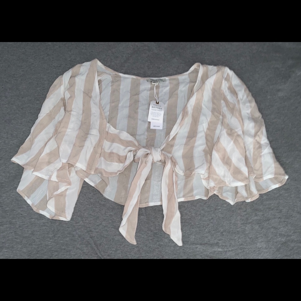 Tie front crop top